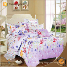 100% cotton Reactive dyes printed embroidered bedding set